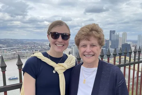Abigail Matheny and Thea Stover